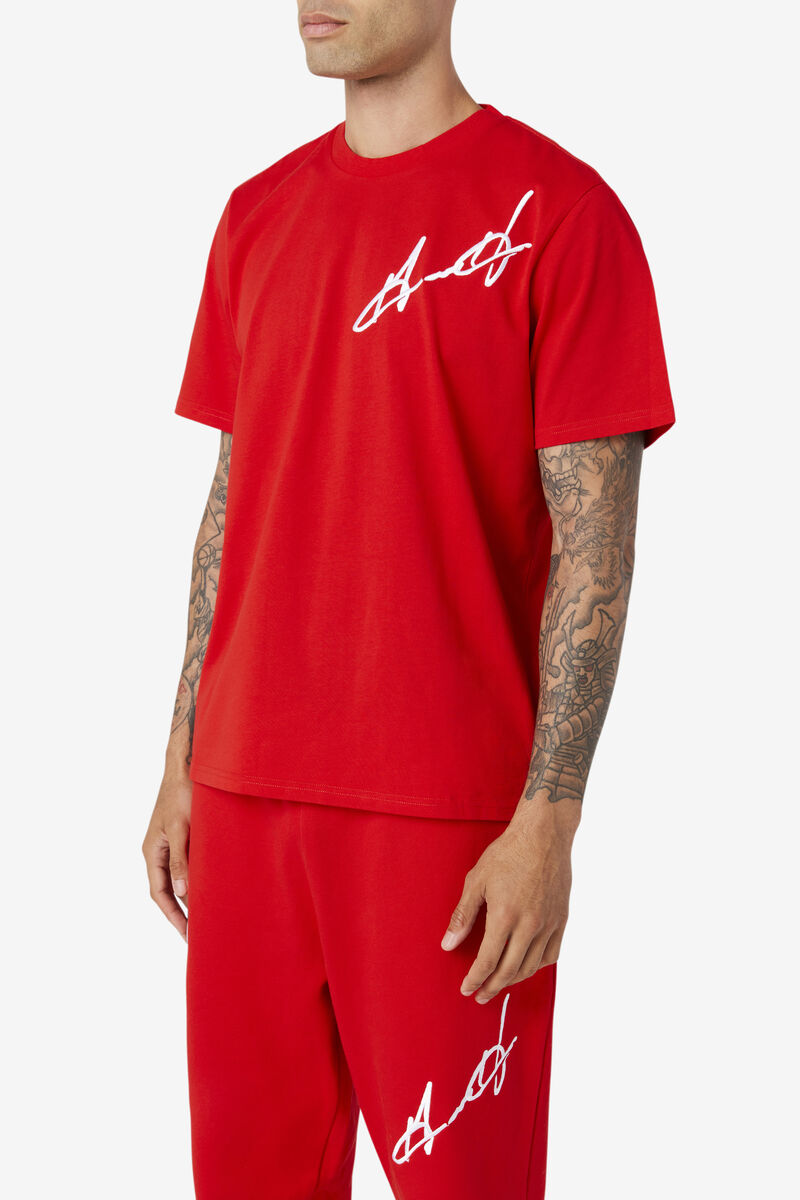 Fila Grant Hill Cormac T-shirt Dam Röda | 5x4gKrYjvYq