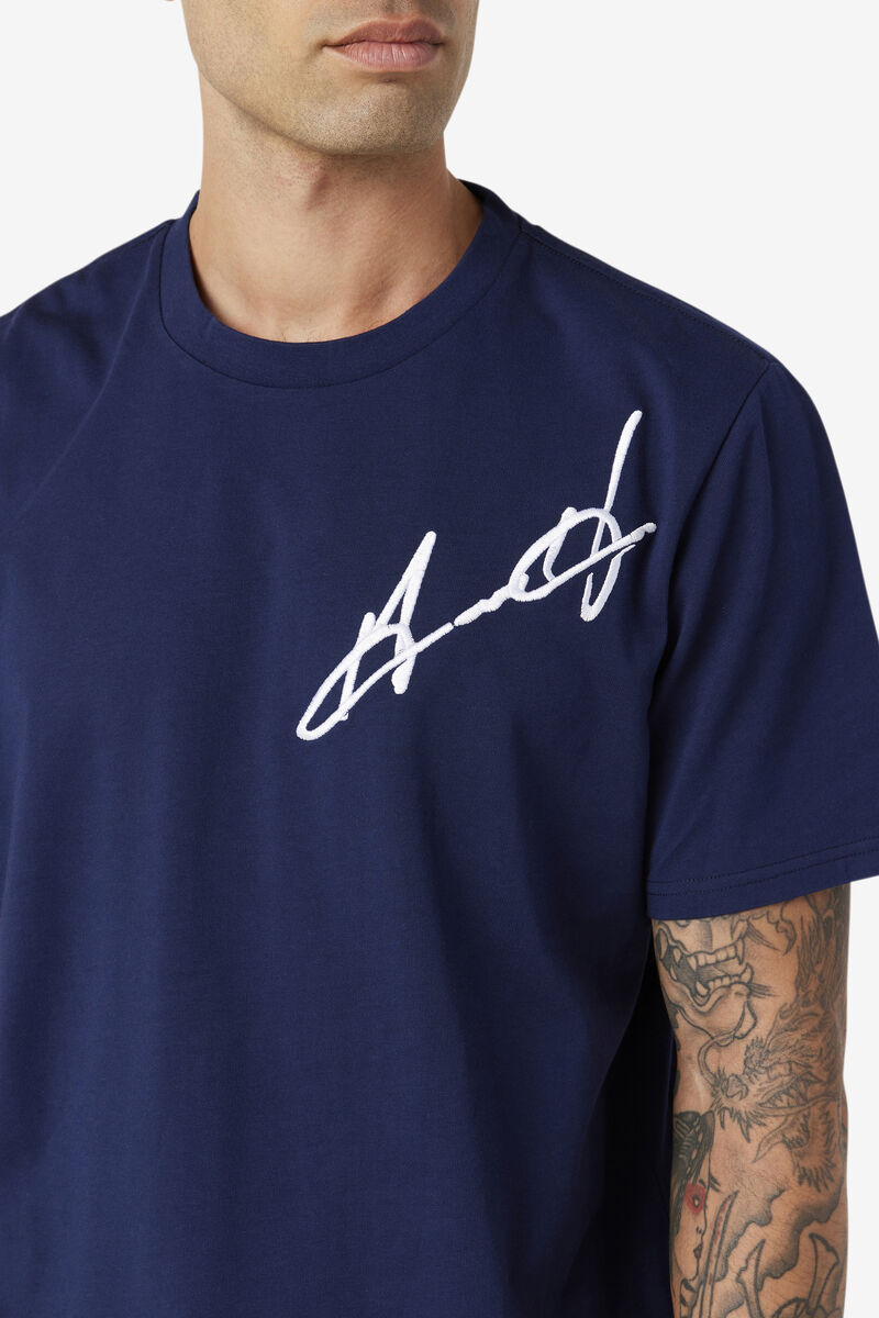 Fila Grant Hill Cormac T-shirt Herr Marinblå | 5Ld8AuT8qy3