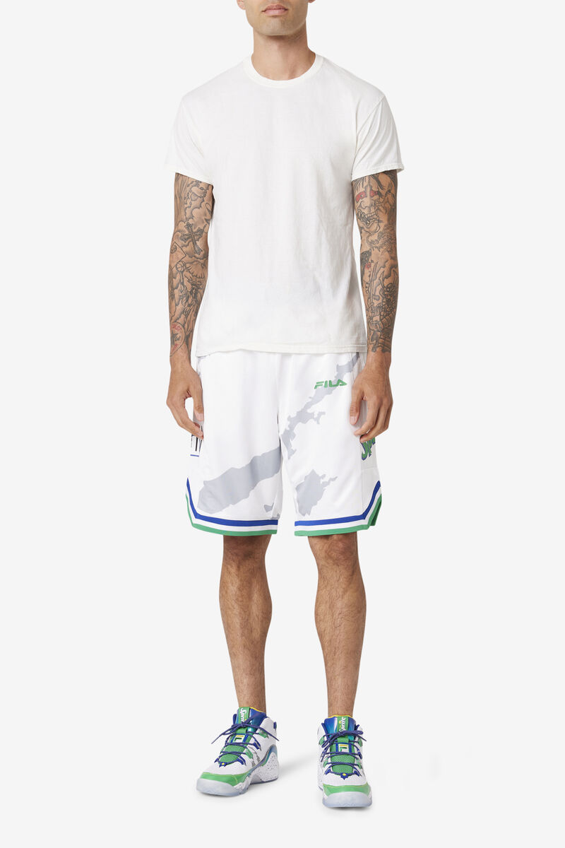 Fila Grant Hill X Sprite Kort Shorts Herr Vita Blå | BZrpOTiJ8D6