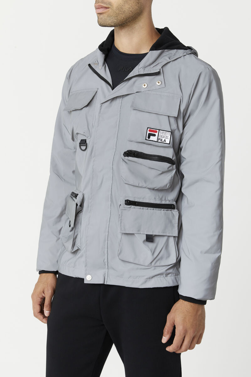 Fila Grivola Shell Jacket Jacka Herr Silver | MU8WnIxHiNa