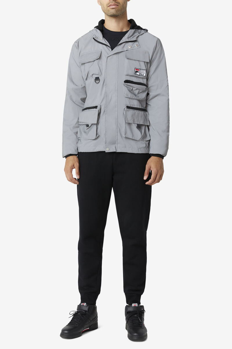 Fila Grivola Shell Jacket Jacka Herr Silver | MU8WnIxHiNa