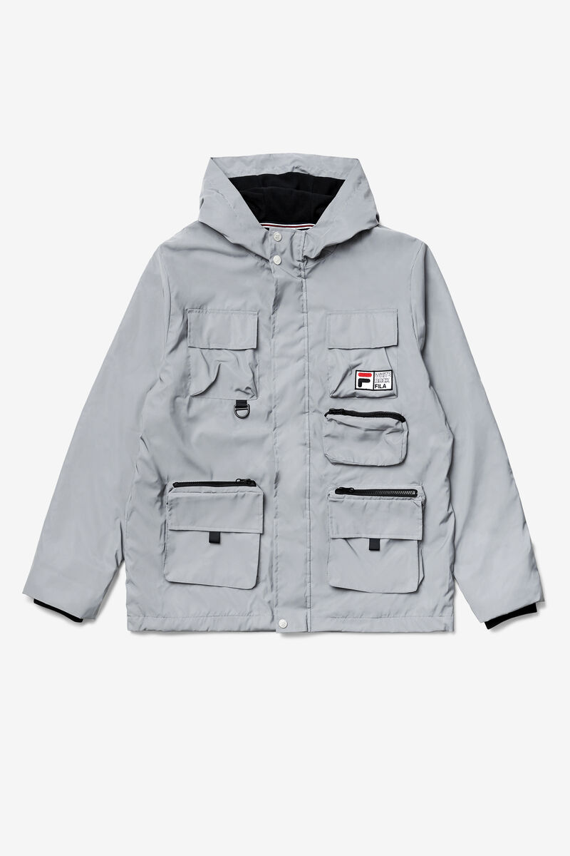 Fila Grivola Shell Jacket Jacka Herr Silver | MU8WnIxHiNa