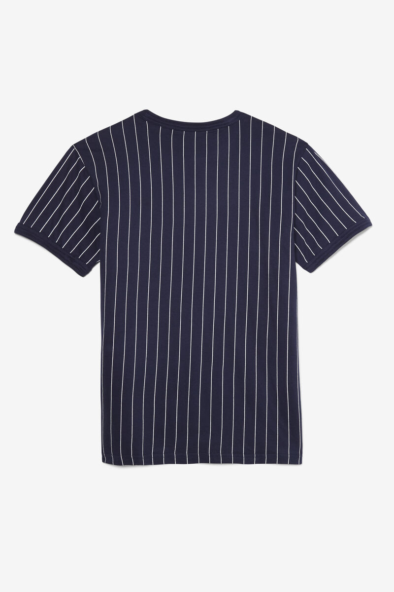 Fila Guillo T-shirt Herr Marinblå Vita | CZSDVAe4fN6