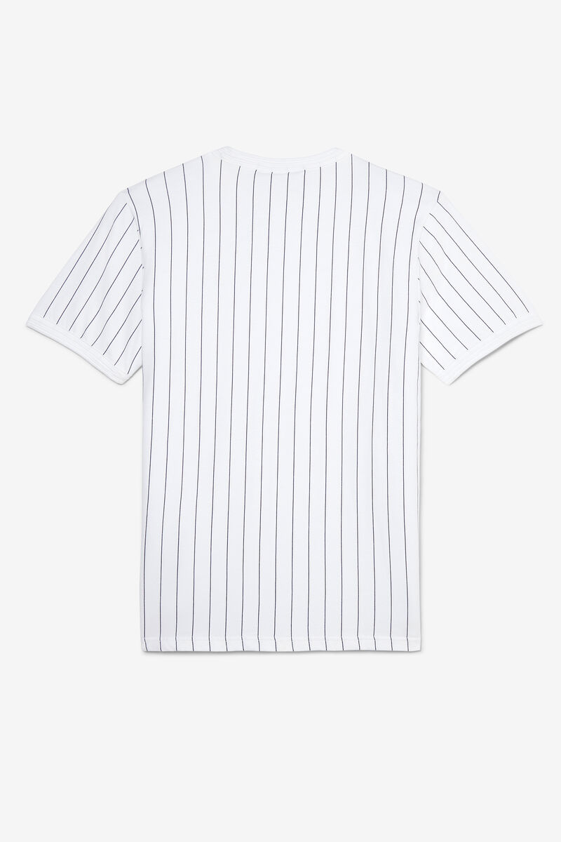 Fila Guillo T-shirt Herr Vita Marinblå | 1QktEcOlLUE