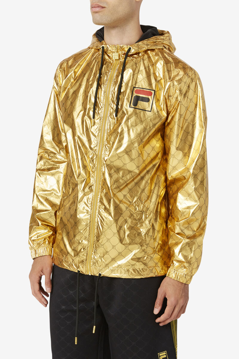 Fila Gustas Long Vind Jacket Jacka Herr Guld | res3l4G9KU9
