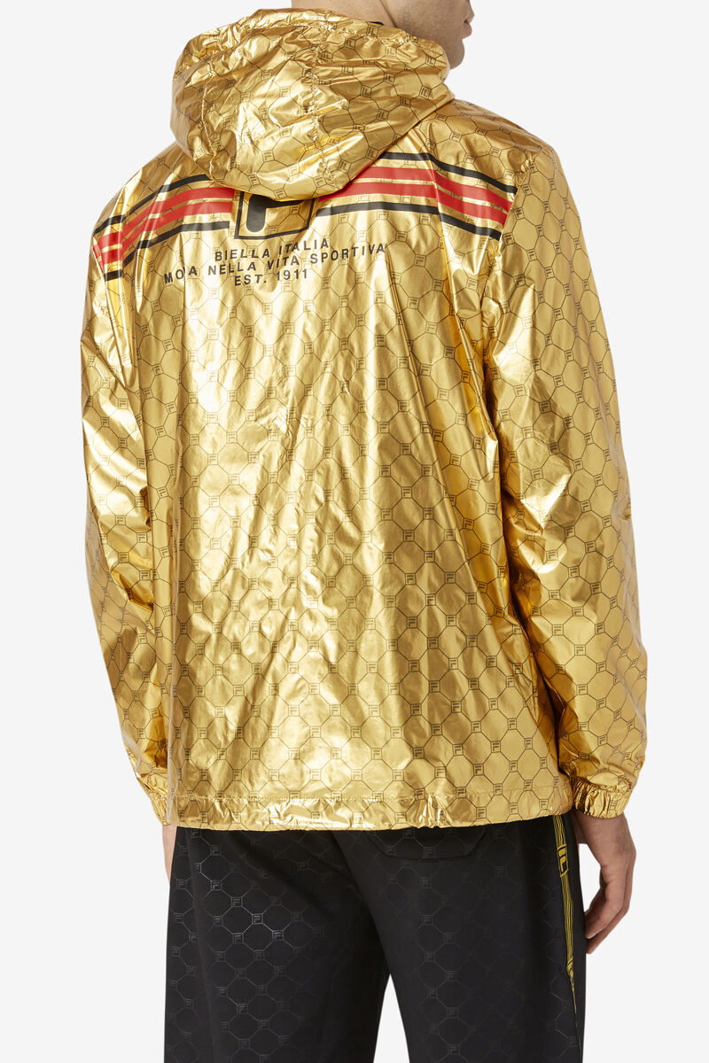 Fila Gustas Long Vind Jacket Jacka Herr Guld | res3l4G9KU9