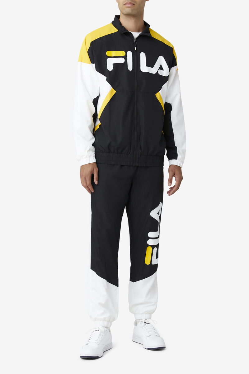 Fila Gustavo Pant Byxor Herr Svarta Vita Gula | Ar3JjWk2w8O