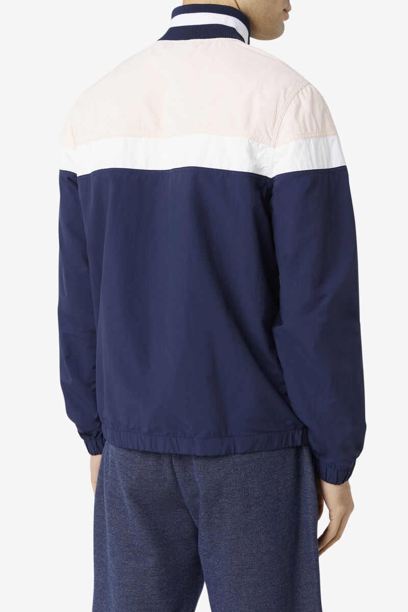 Fila Halama 1/4 Zip Jacket Jacka Herr Rosa Marinblå Vita | p9j61eQUs5m