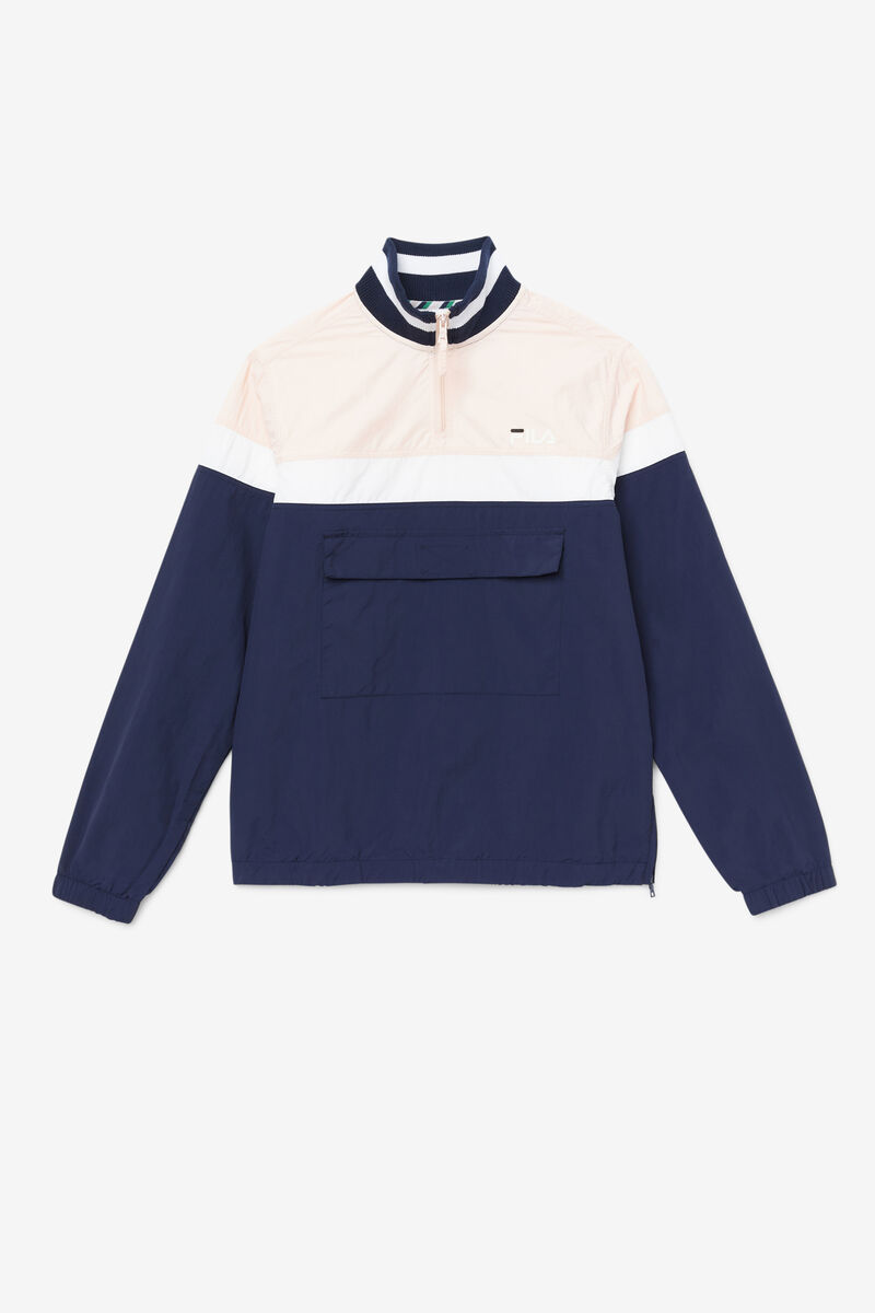 Fila Halama 1/4 Zip Jacket Jacka Herr Rosa Marinblå Vita | p9j61eQUs5m