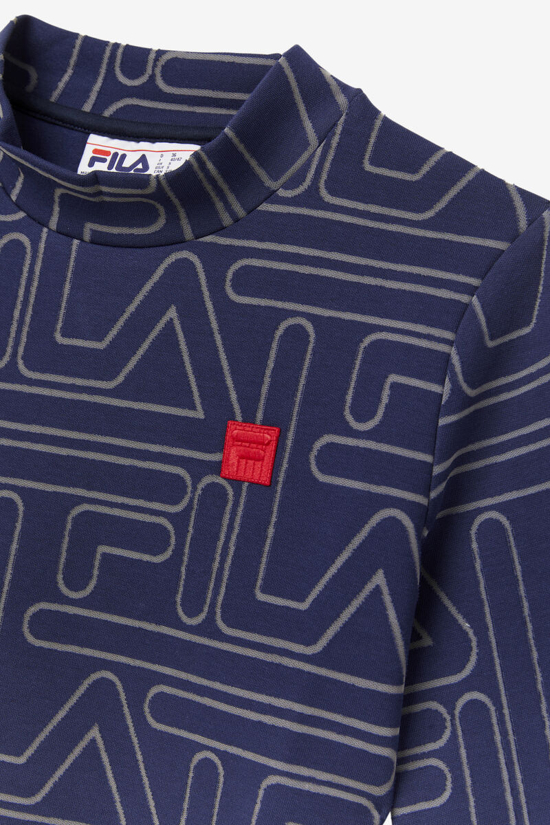 Fila Hamiska Long Sleeve Top T-shirt Dam Marinblå | WIe7BWwWTWm