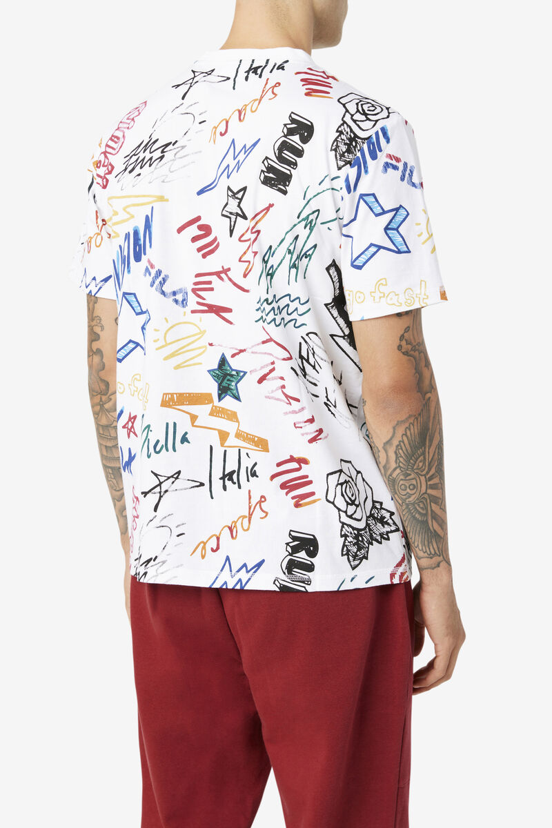 Fila Hiransh T-shirt Herr Vita | wjKiQUPifhW