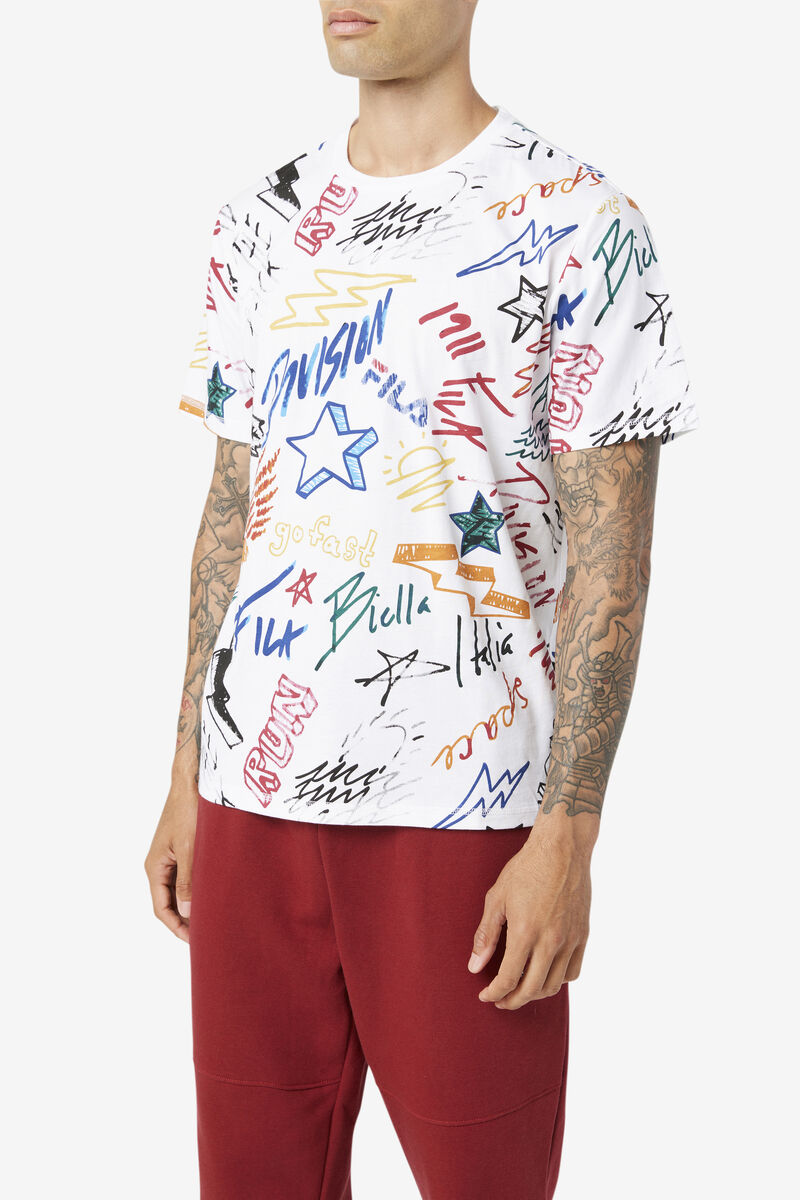Fila Hiransh T-shirt Herr Vita | wjKiQUPifhW