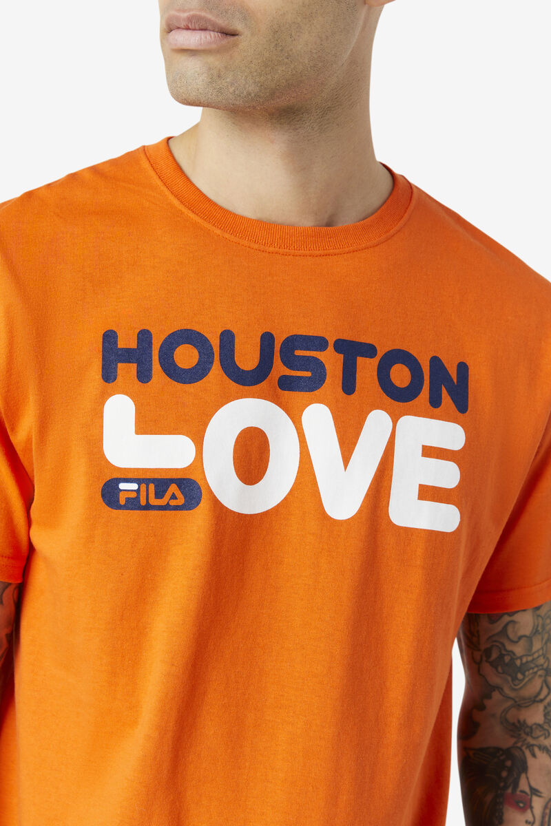 Fila Houston Love T-shirt Herr Orange | 6fcVwLUWCH9