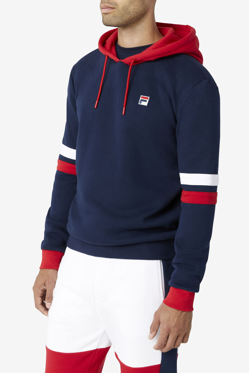Fila Hurley Hoodie Hoodie Herr Marinblå Röda Vita | zuPFhUizw4D
