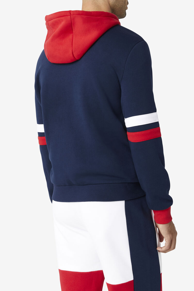 Fila Hurley Hoodie Hoodie Herr Marinblå Röda Vita | zuPFhUizw4D