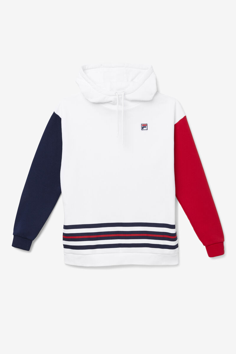 Fila Indu Hoodie Hoodie Dam Vita Marinblå Röda | DWYzkuX6AOx