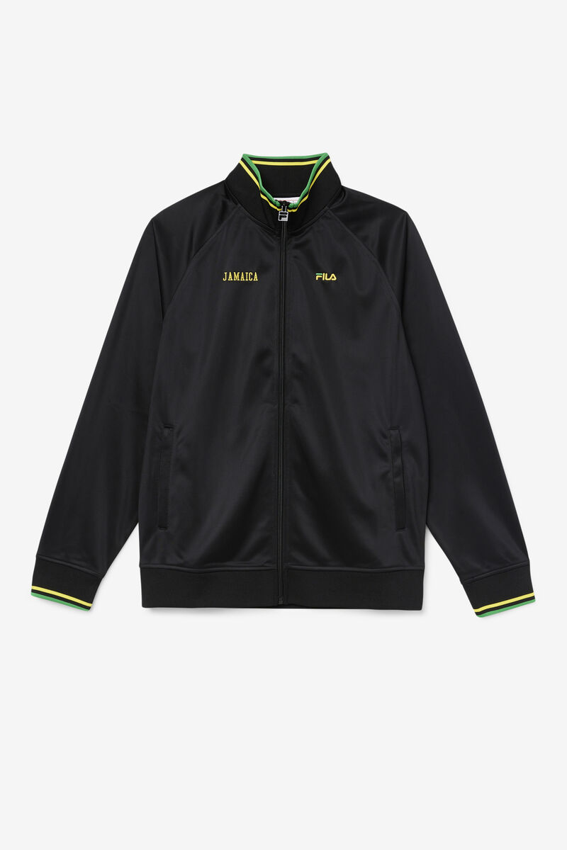 Fila Jamaica Track Jacket Jacka Dam Svarta Gula Gröna | 6w66oGbNFgp