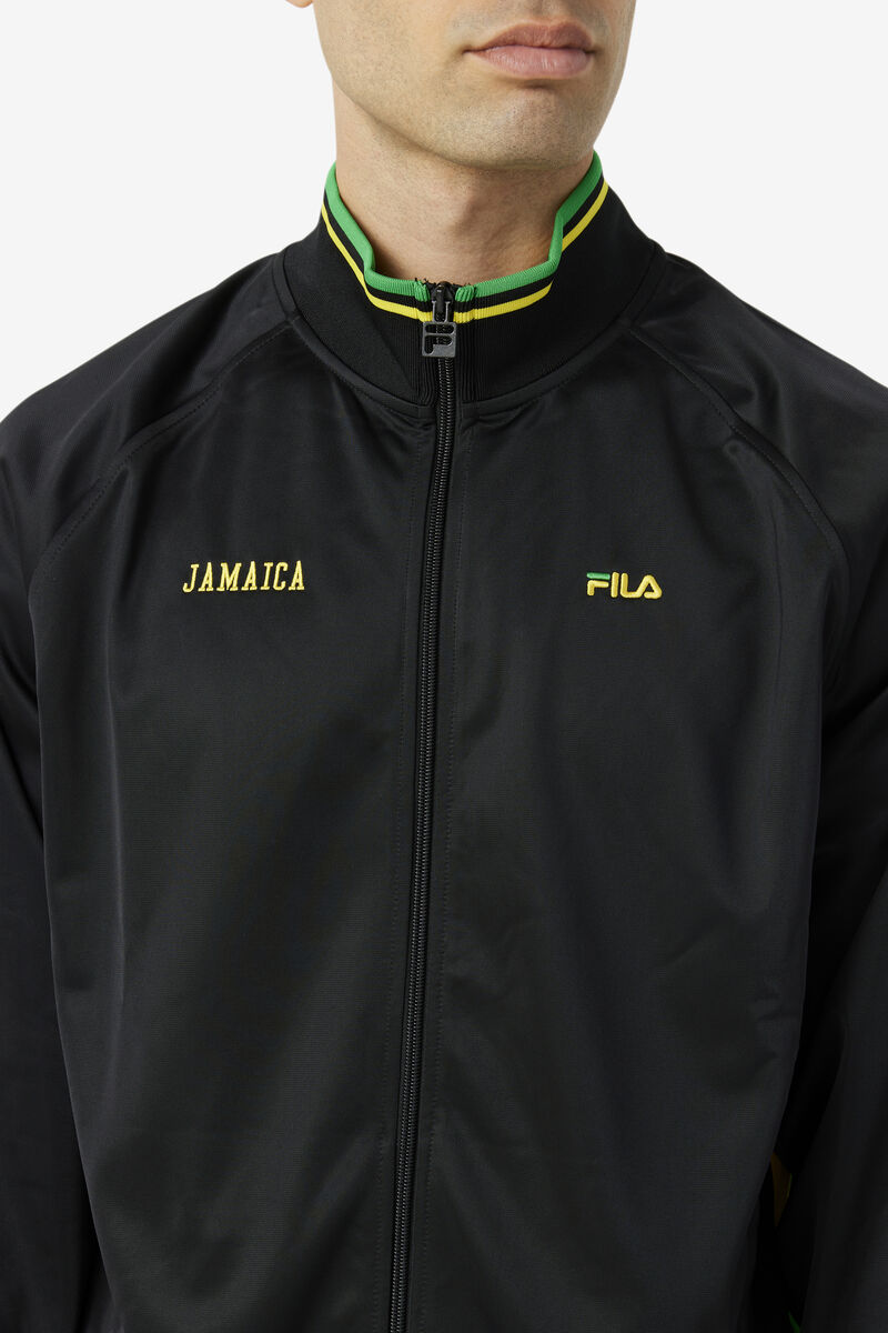 Fila Jamaica Track Jacket Träningsoverall Herr Svarta Gula Gröna | Z4G7pnYj7IQ