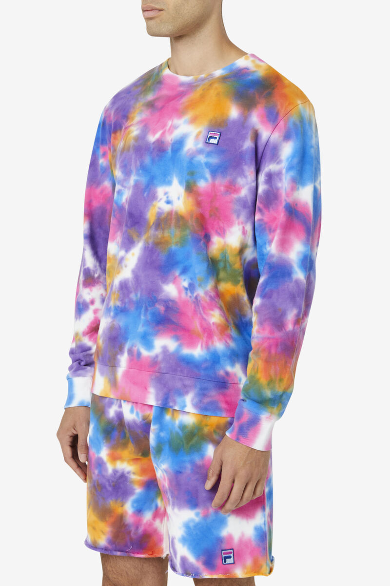 Fila Jamie Tie Dye Crewneck Tröja Tröjor Herr Olika Färger | bz7UonYSiED