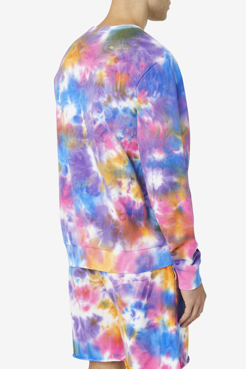 Fila Jamie Tie Dye Crewneck Tröja Tröjor Herr Olika Färger | bz7UonYSiED