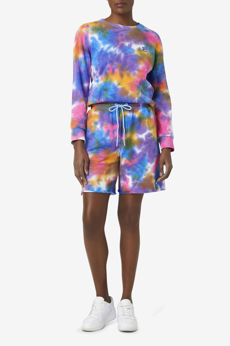 Fila Jamie Tie Dye Crewneck Tröja Tröjor Herr Olika Färger | bz7UonYSiED