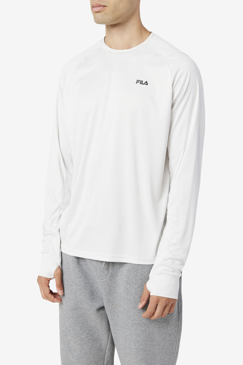 Fila Jazam Long Sleeve Crew T-shirt Herr Svarta | BylJe5Xo5Ak