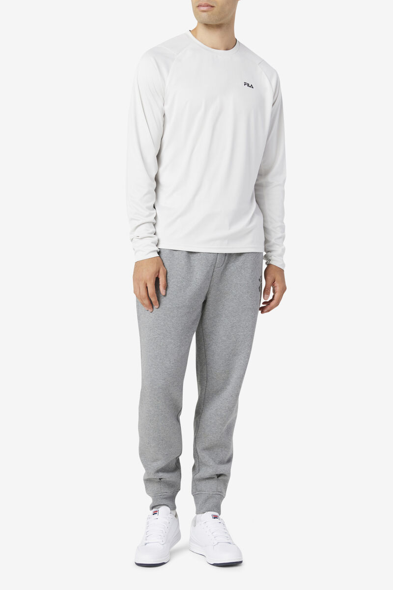 Fila Jazam Long Sleeve Crew T-shirt Herr Svarta | BylJe5Xo5Ak