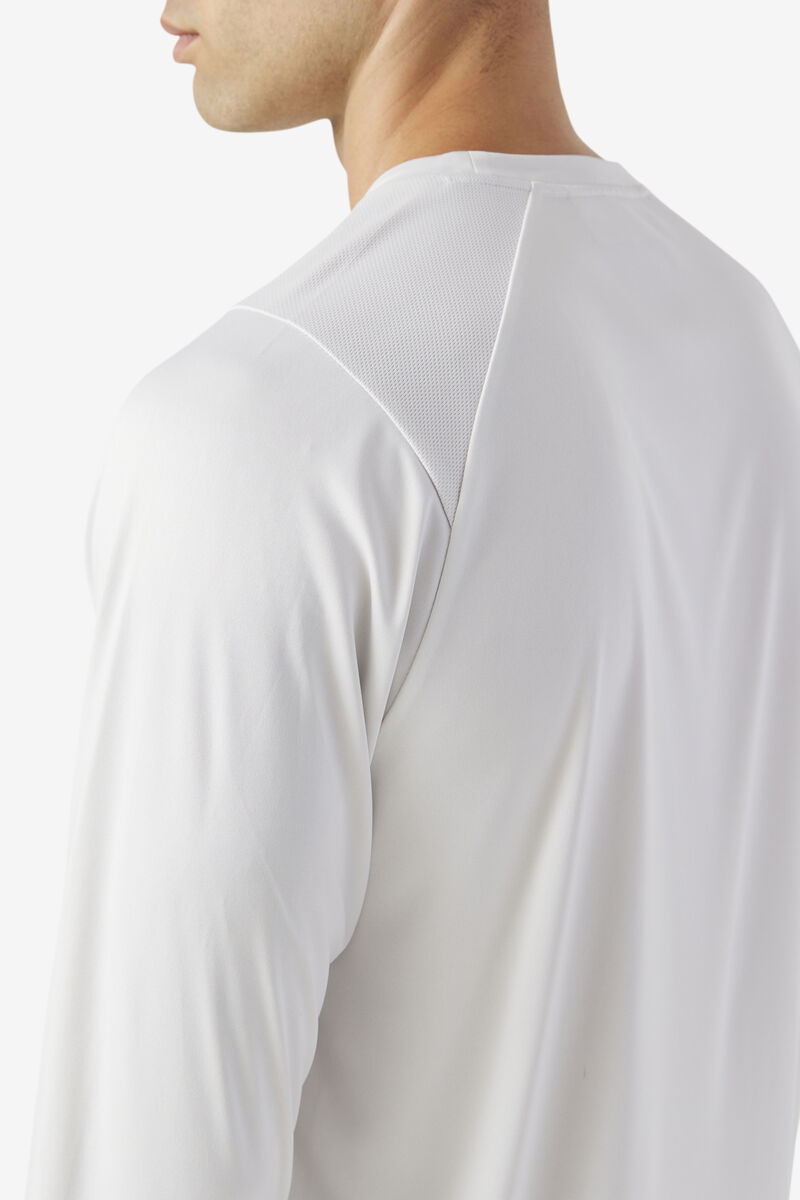 Fila Jazam Long Sleeve Crew T-shirt Herr Svarta | BylJe5Xo5Ak