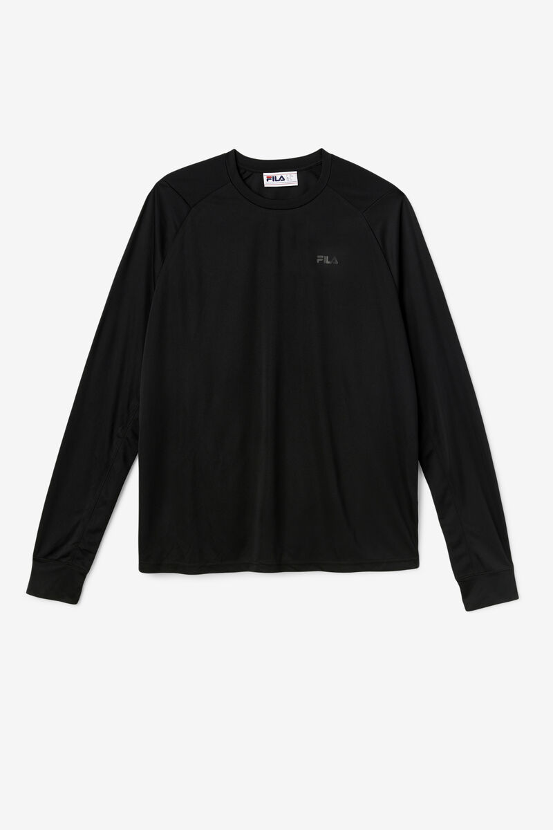 Fila Jazam Long Sleeve Crew T-shirt Herr Svarta | D7DONwZyzgf