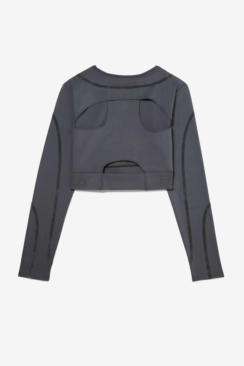 Fila Kalyani Long Sleeve Top T-shirt Dam Mörkgrå | AyT4sKsL4iC
