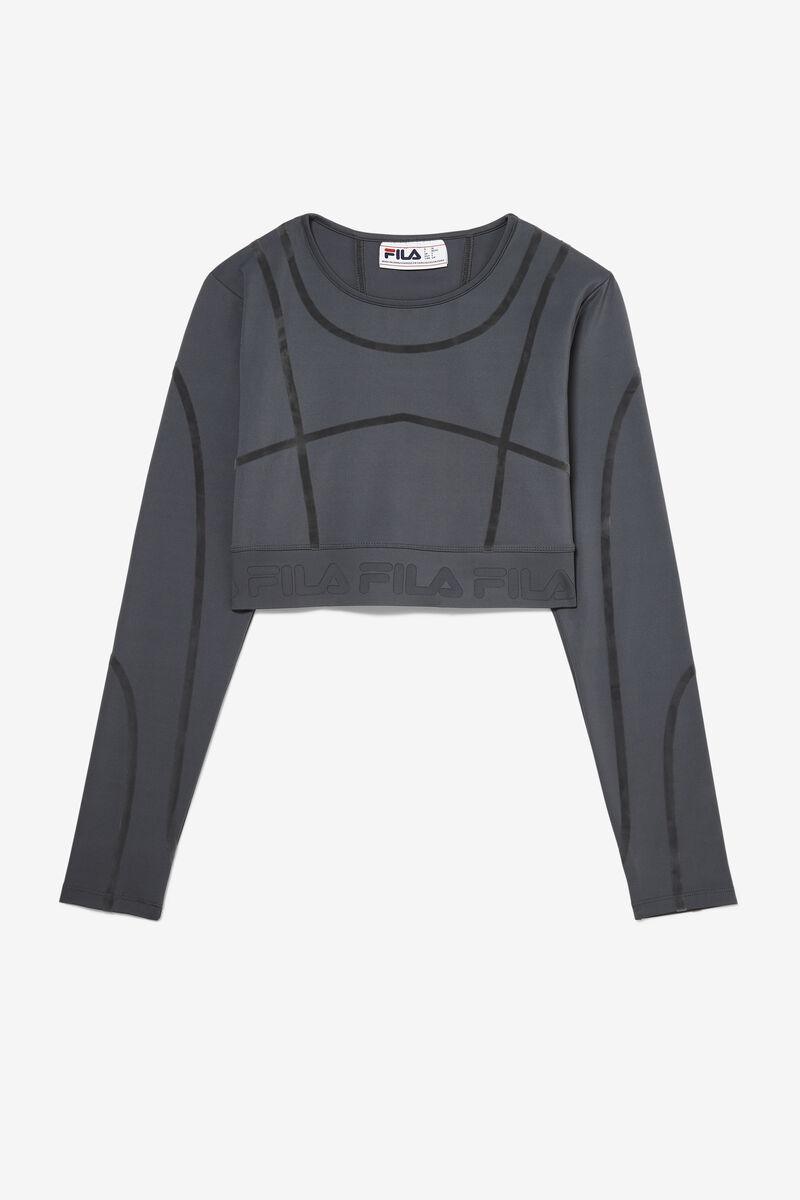 Fila Kalyani Long Sleeve Top T-shirt Dam Mörkgrå | AyT4sKsL4iC