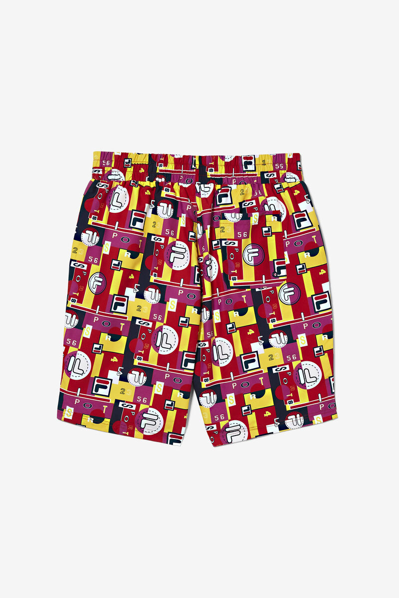 Fila Keme Printed Swim Kort Shorts Herr Svarta | aeeUMXEGJu9