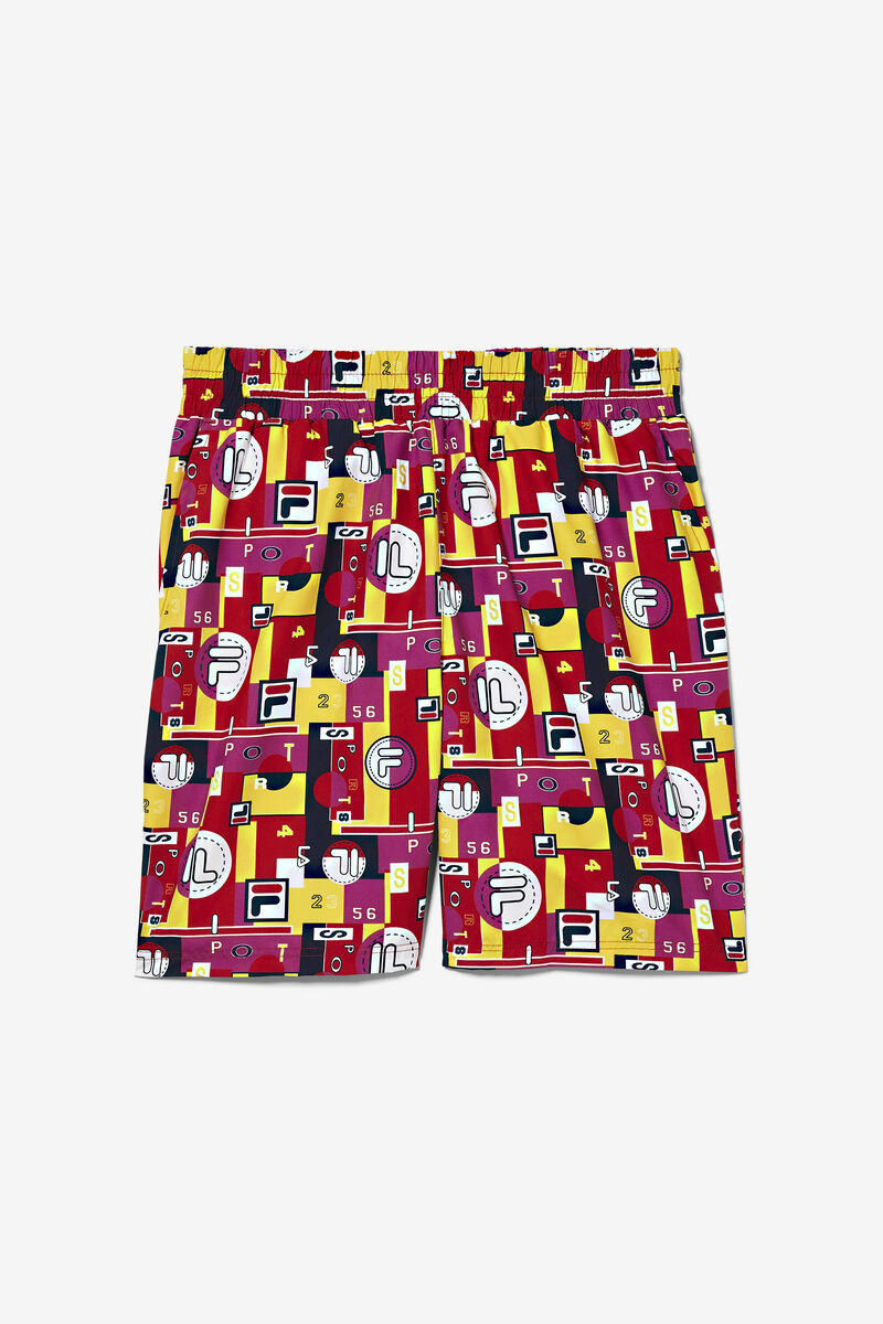 Fila Keme Printed Swim Kort Shorts Herr Svarta | aeeUMXEGJu9
