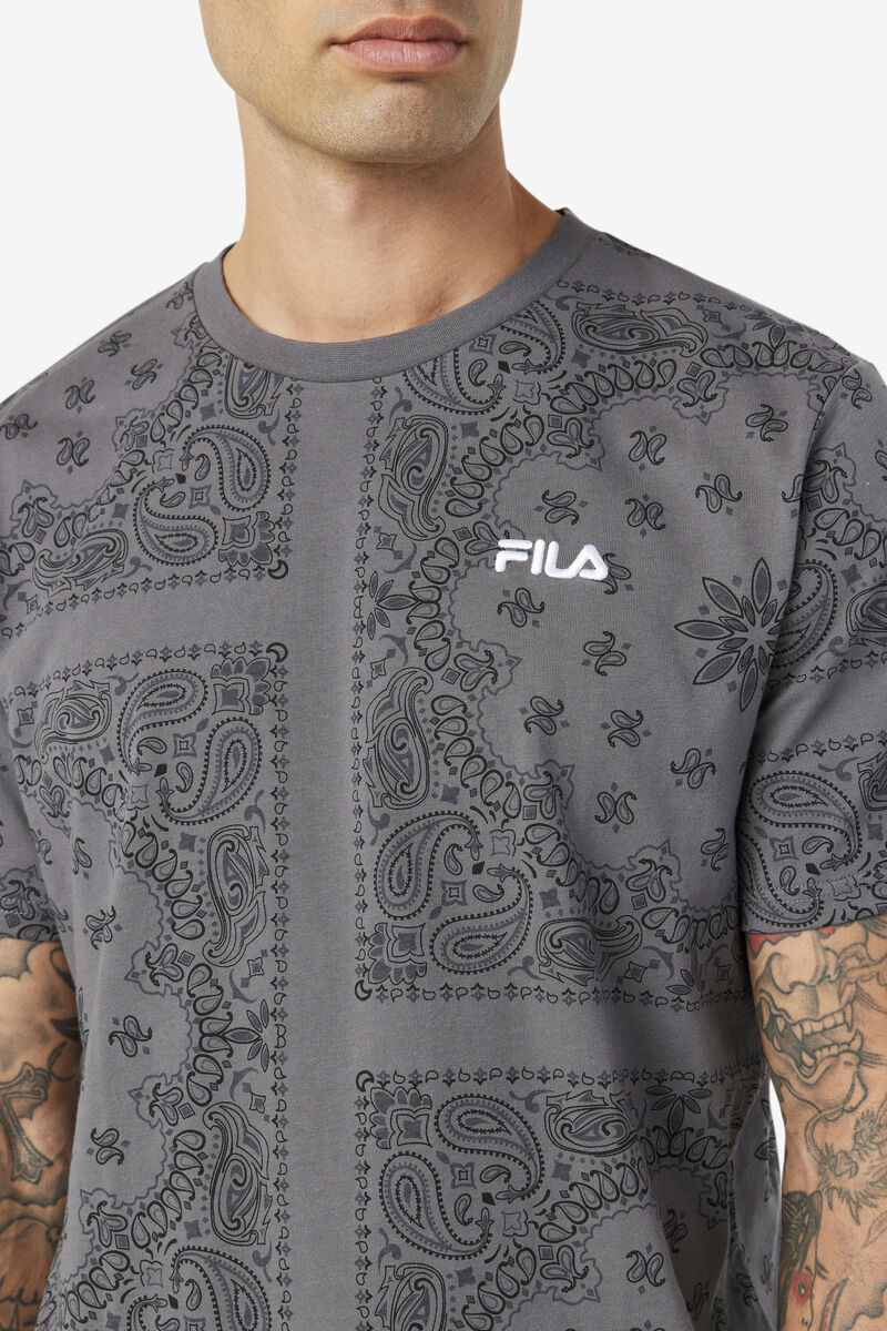 Fila Kensico T-shirt Herr Grå | qsVMC9yTqLm