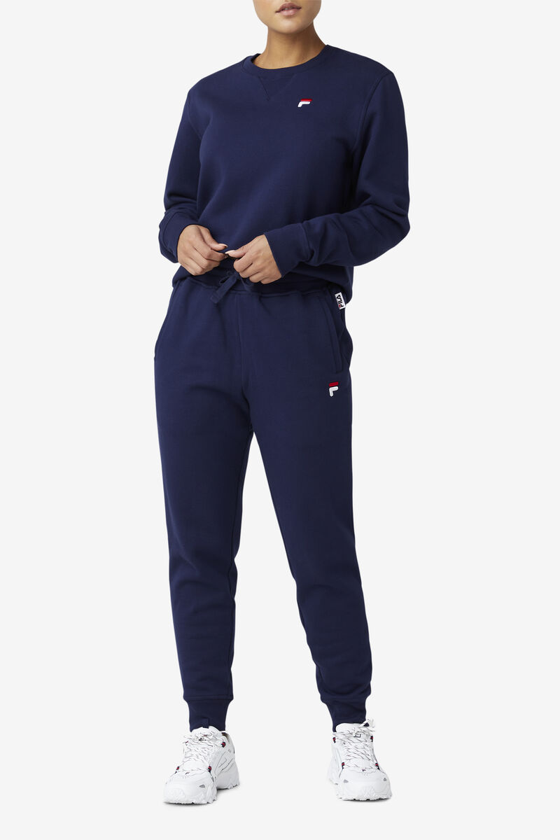 Fila Kieve Sweatshirt Tröjor Dam Marinblå | iqFh8yAN4MD