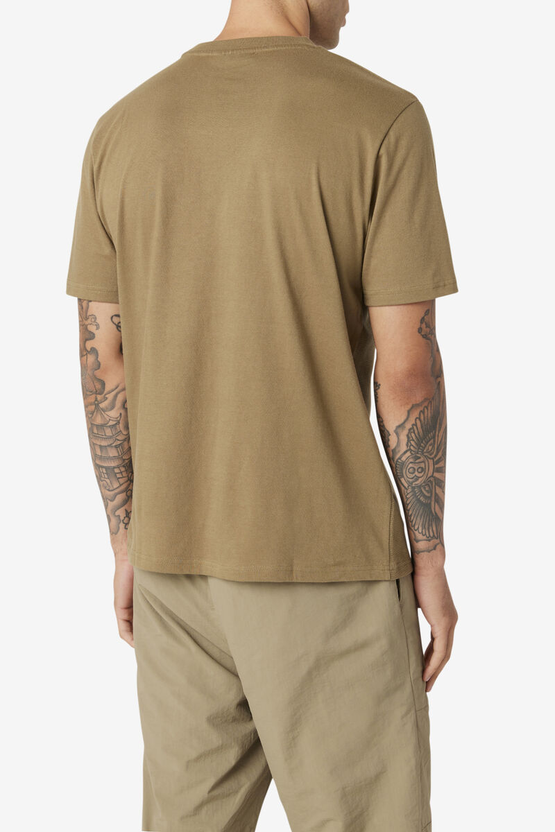 Fila Kirk Waffle Knit T-shirt Herr Gröna | Kbh8UMrEB48