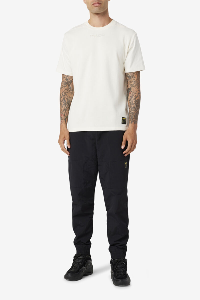 Fila Kirk Waffle Knit T-shirt Herr Vita | f7owhdyHUFV