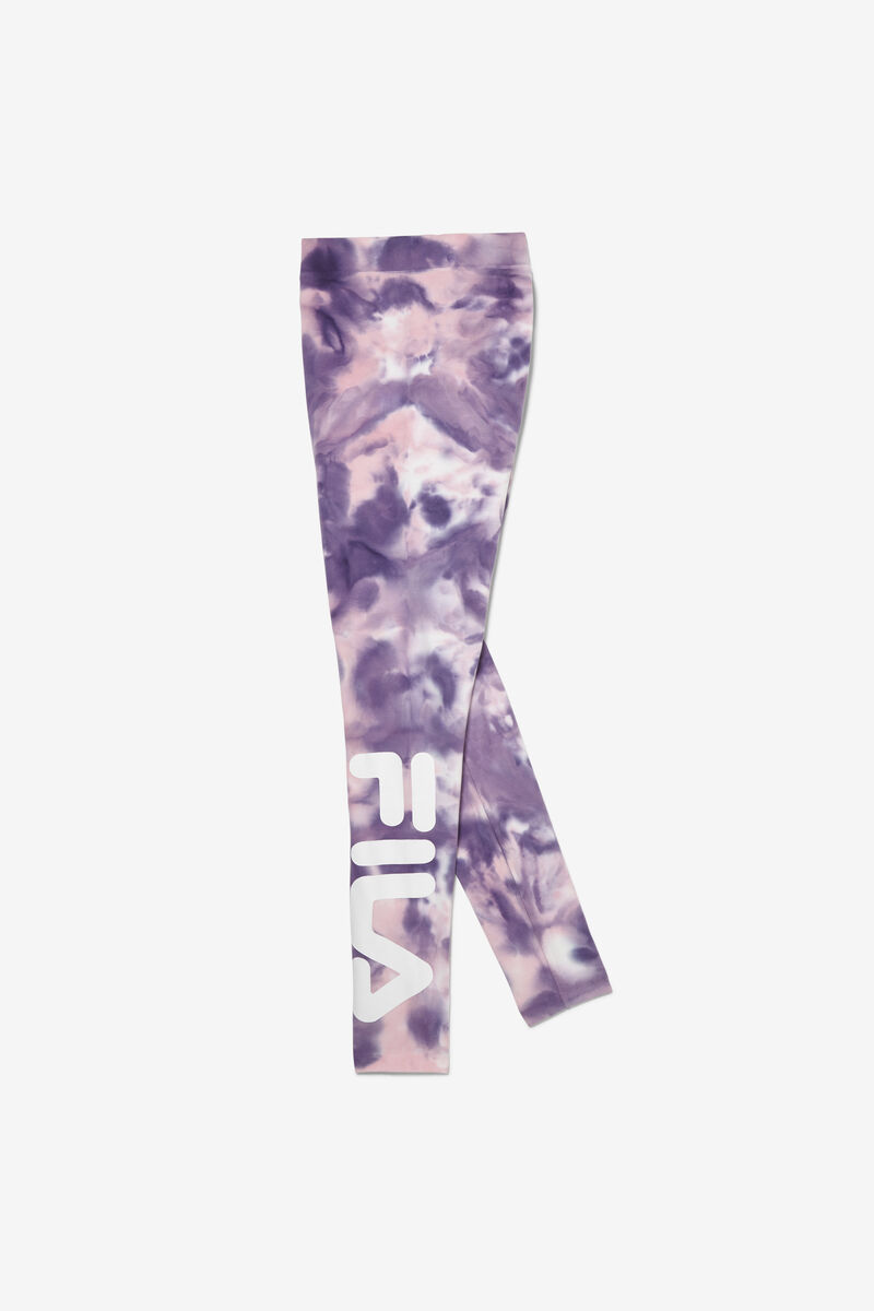 Fila Laila Tie Dye Legging Leggings Dam Lila Rosa | VSEaUDTxjGJ