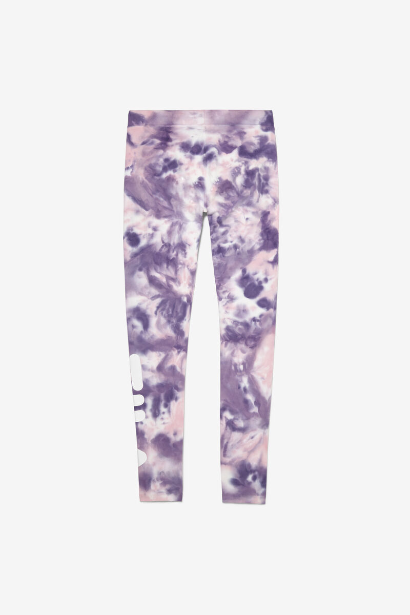 Fila Laila Tie Dye Legging Leggings Dam Lila Rosa | VSEaUDTxjGJ
