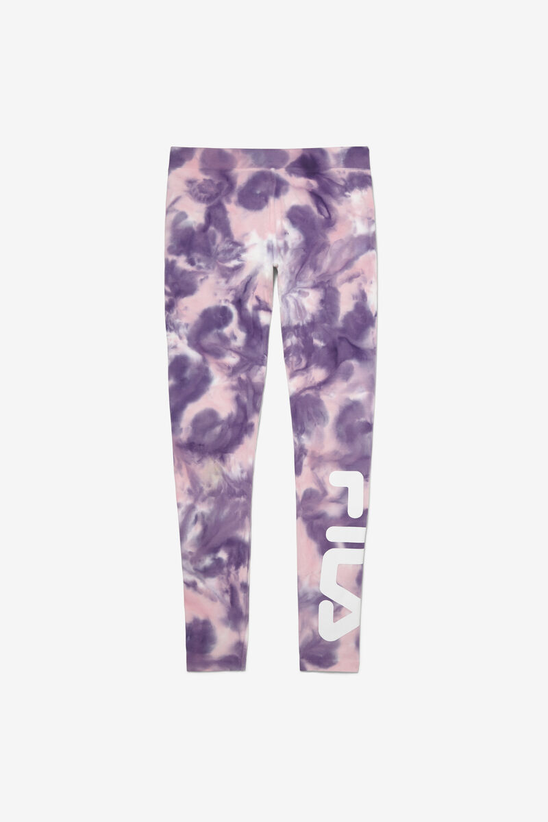 Fila Laila Tie Dye Legging Leggings Dam Lila Rosa | VSEaUDTxjGJ