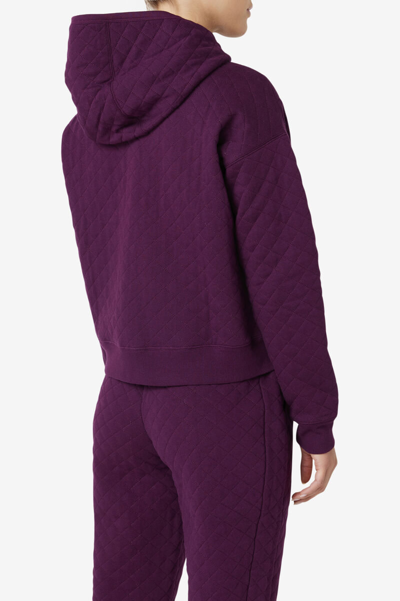 Fila Leilani Quilted Jacket Träningsoverall Dam Rosa Röda | gF2o3DntZ9j