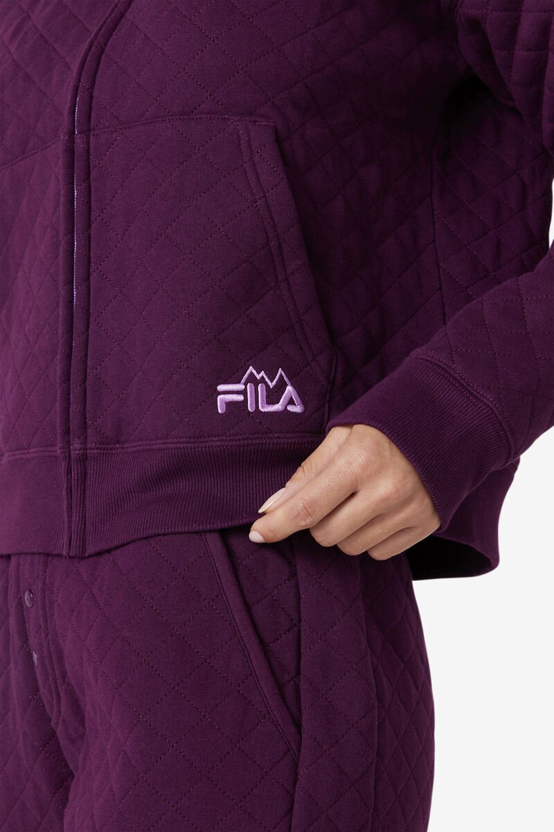 Fila Leilani Quilted Jacket Tröjor Dam Rosa Röda | jiJFouqXdDr