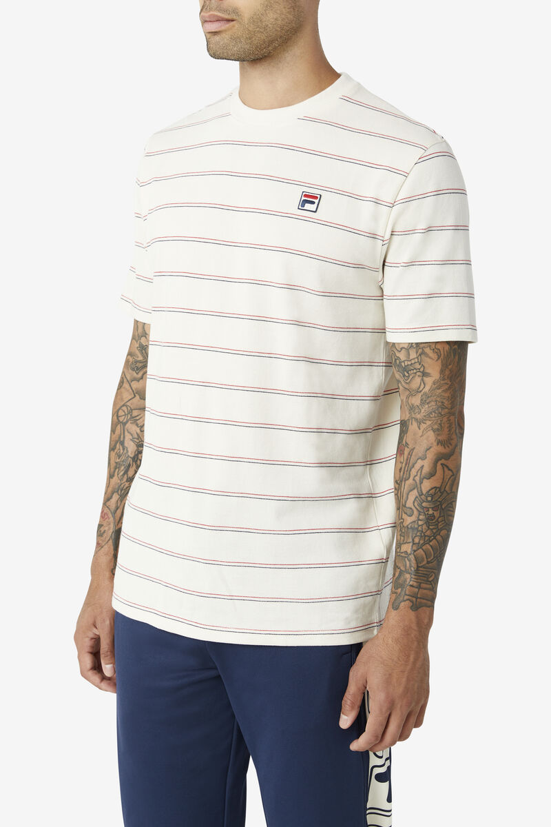Fila Leon T-shirt Herr Röda Marinblå | JHMVL1vcA7X