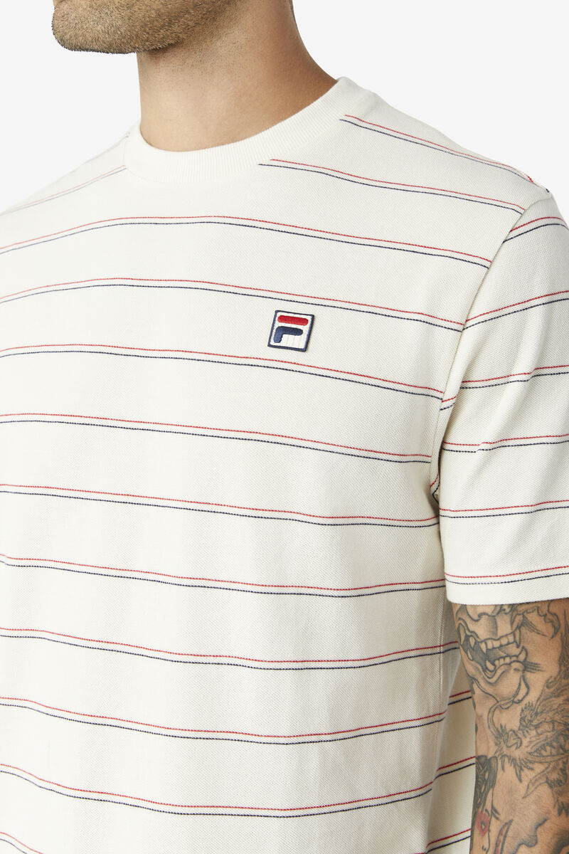 Fila Leon T-shirt Herr Röda Marinblå | JHMVL1vcA7X