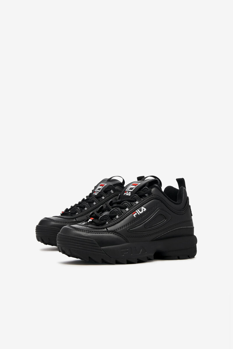 Fila Little Disruptor 2 Platform Skor Barn Svarta Svarta Vita | CH4DtLNwBiu