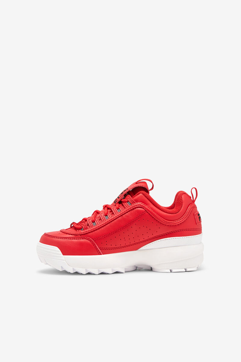 Fila Little Disruptor 2 Platform Skor Barn Röda Vita Svarta | bTxSkb1axFw