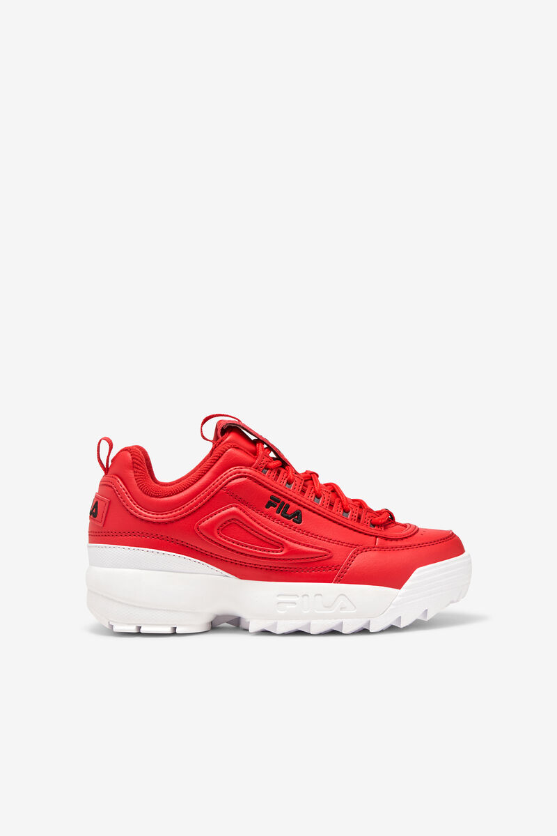 Fila Little Disruptor 2 Platform Skor Barn Röda Vita Svarta | bTxSkb1axFw
