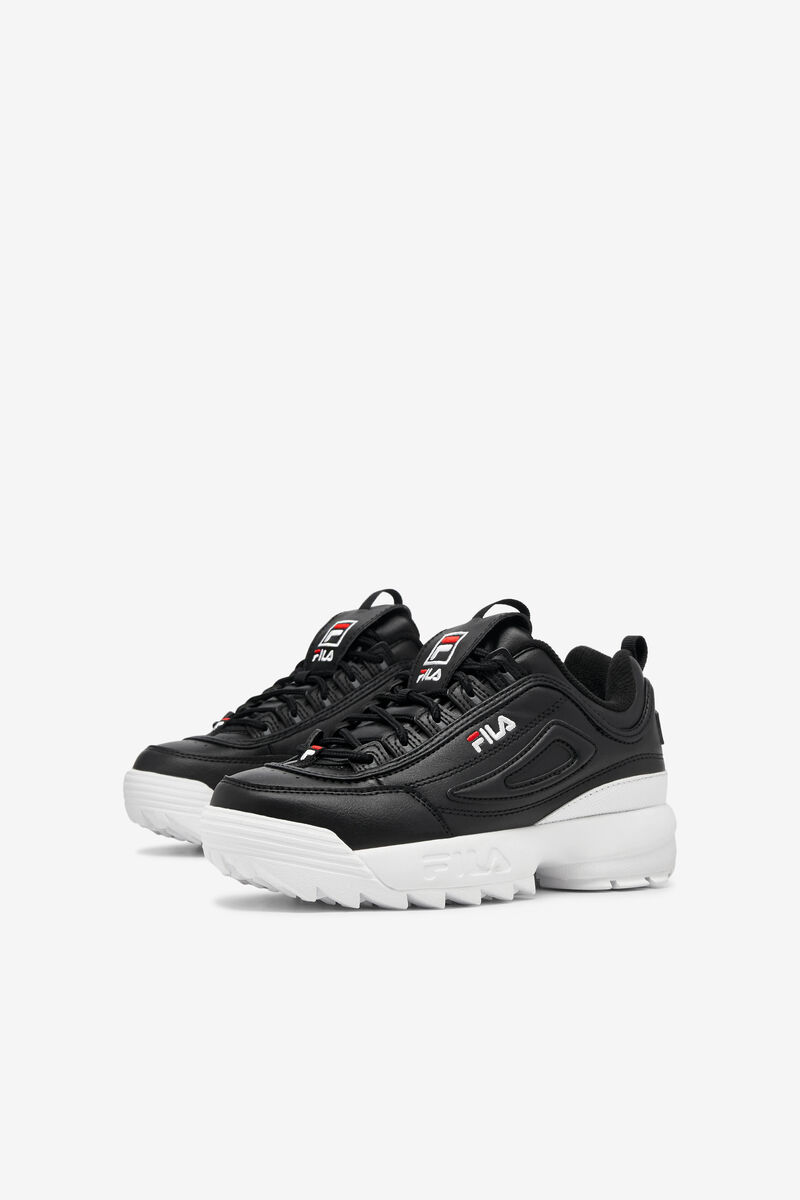 Fila Little Disruptor 2 Platform Skor Barn Svarta Vita Röda | wG9AFrtMsf3