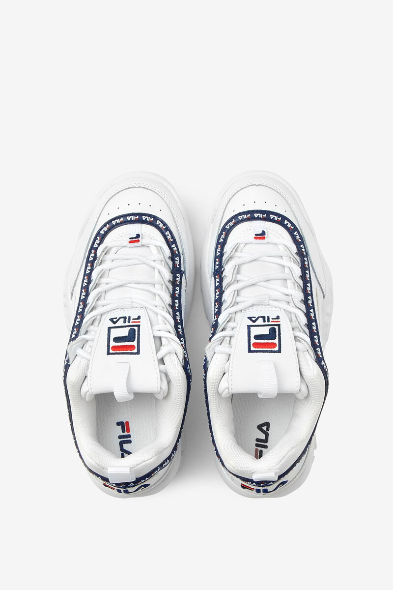 Fila Little Disruptor 2 Repeat Platform Skor Barn Vita Marinblå Röda | eusBJAVai5N
