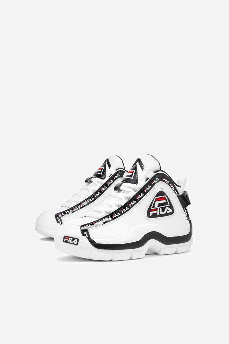 Fila Little Grant Hill 2 Repeat Basketskor Barn Vita Svarta Röda | Xr3soHCYb5u